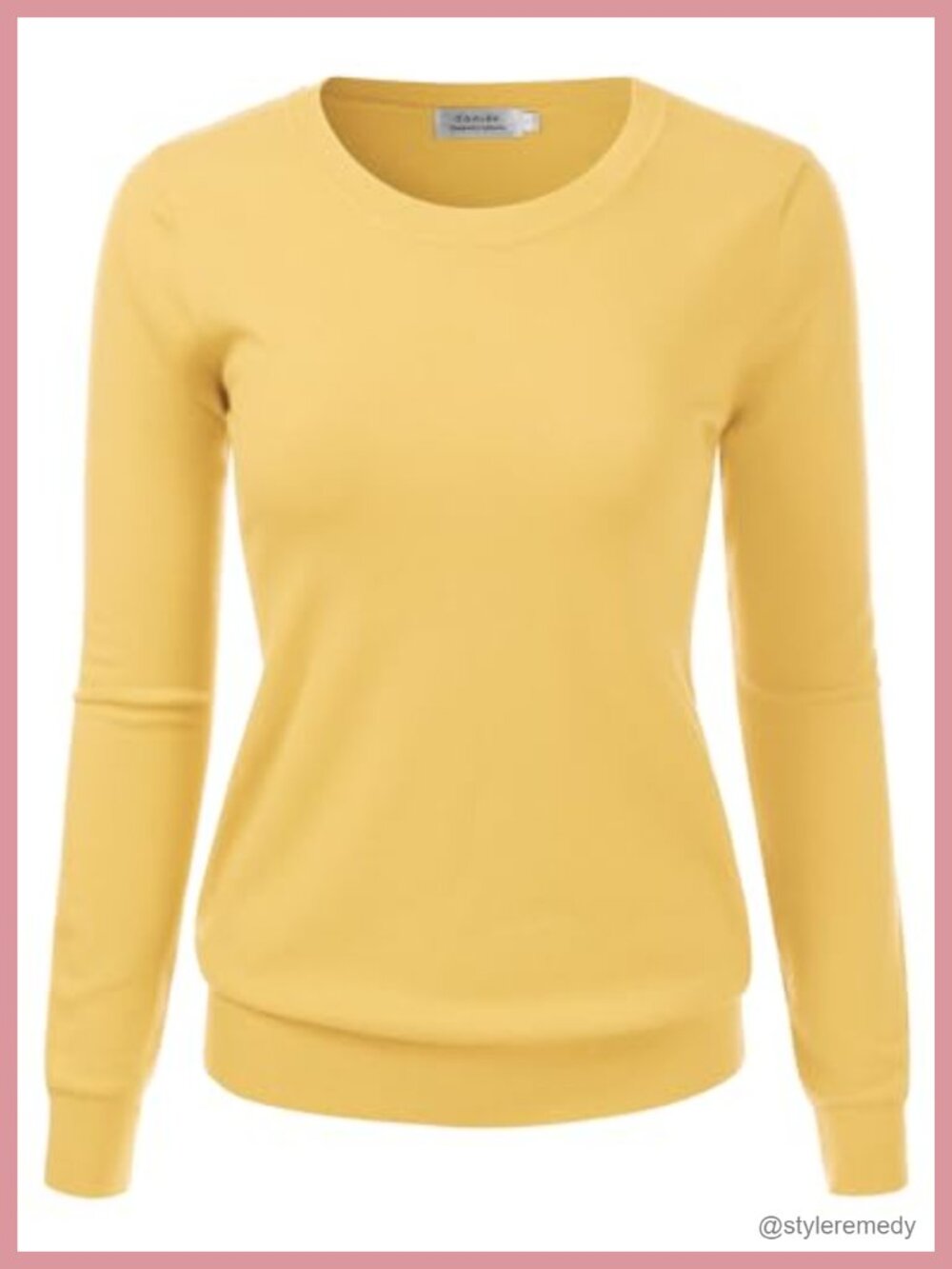 Women's Crewneck Long Sleeve Pullover Soft Knit Sweater